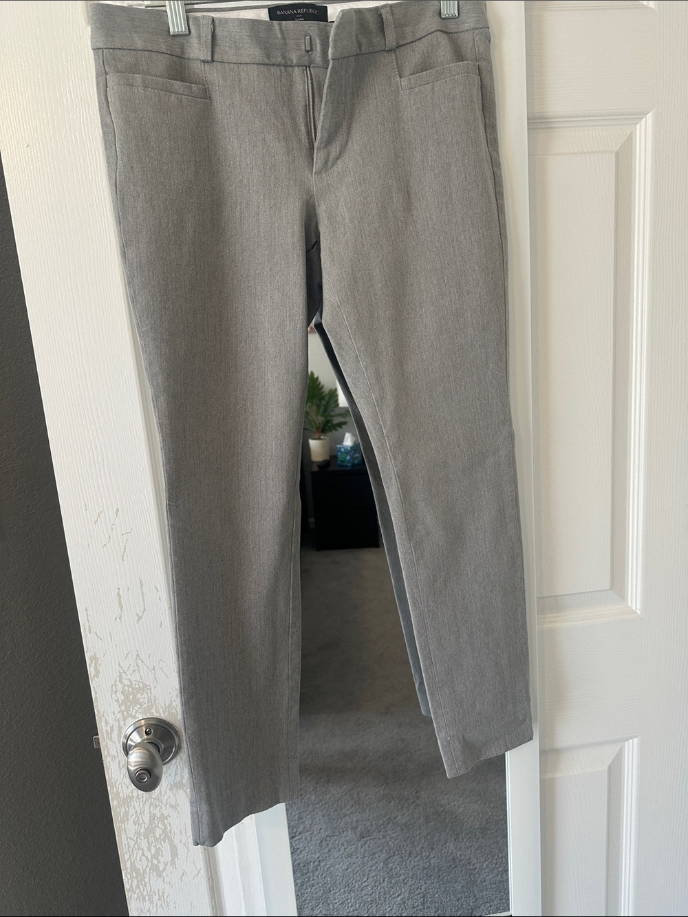 Banana Republic Light Gray Womens Dress Pants
